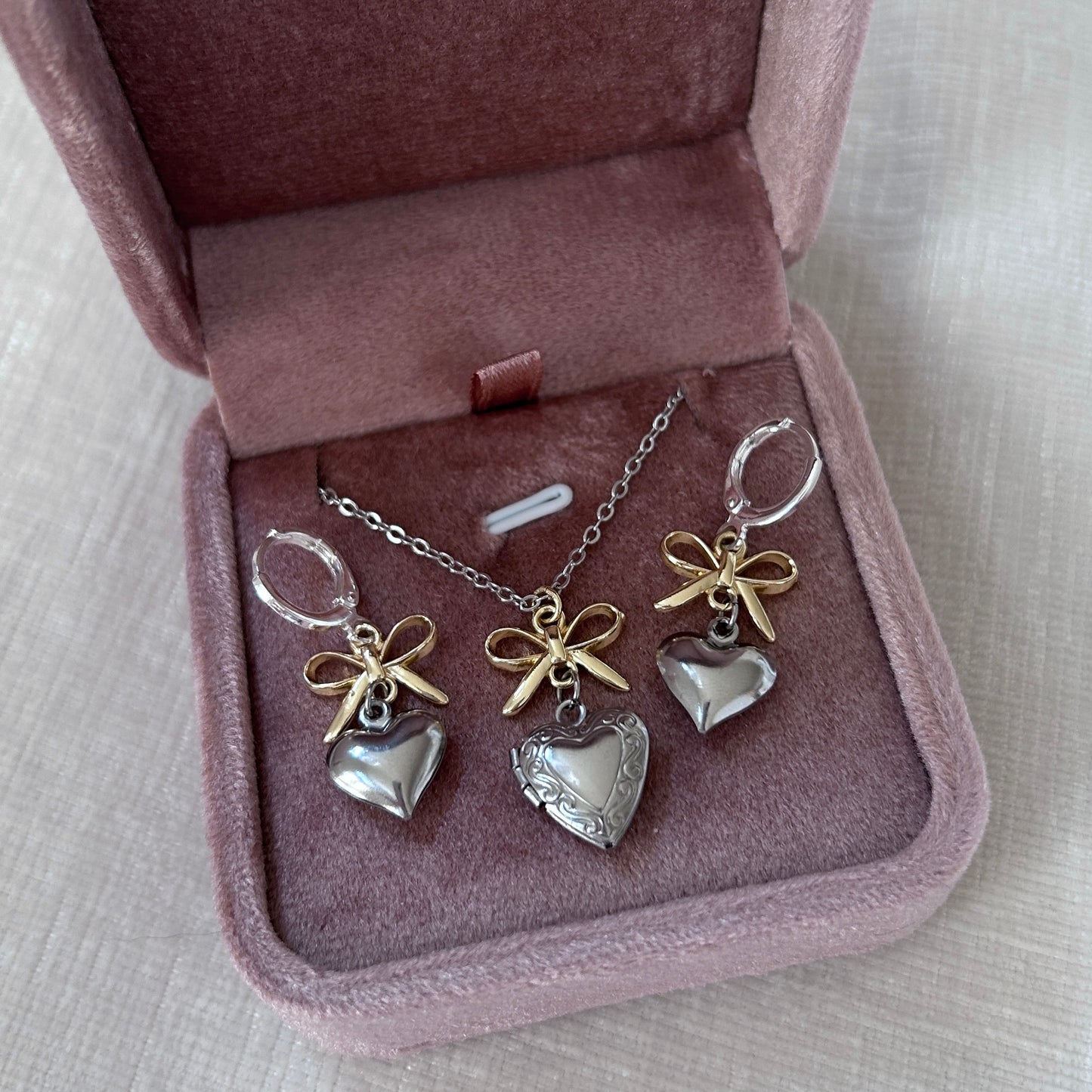 Ember Gold & Silver Hoop Earrings