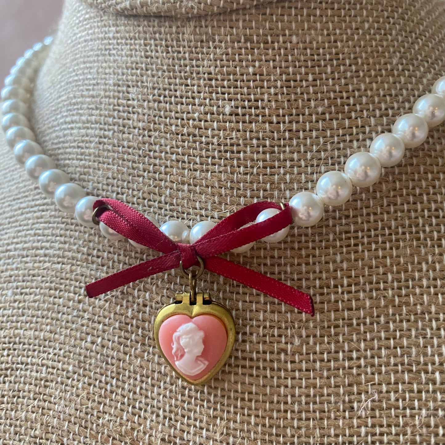 Ruby Ribbon Necklace