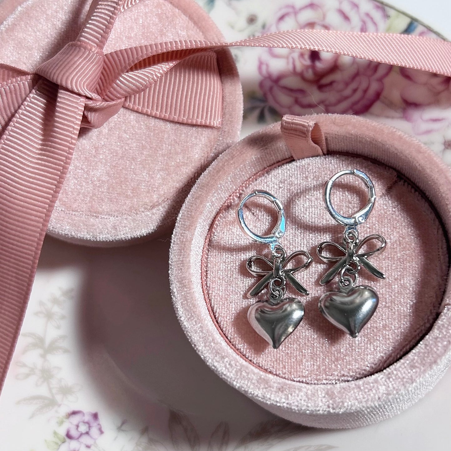 Ember Silver Hoop Earrings