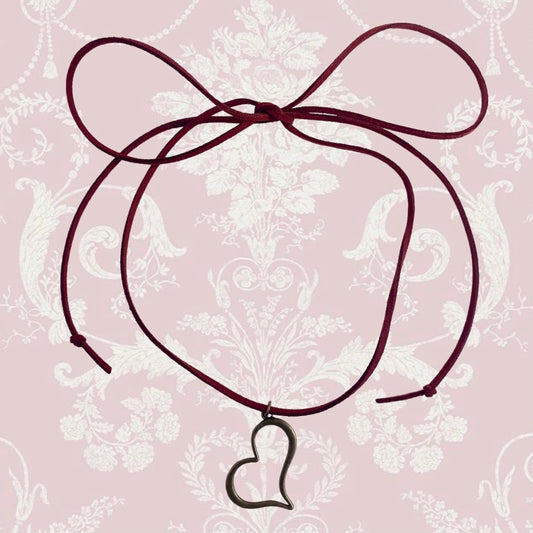 Amour Rouge Cord Wrap Necklace