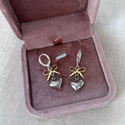 Ember Gold & Silver Hoop Earrings