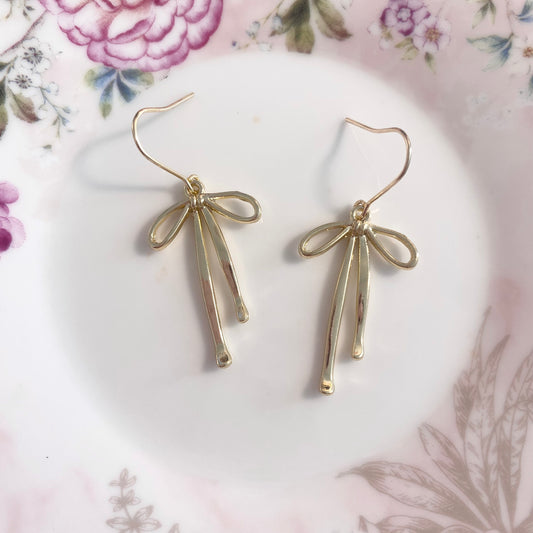 Ribbon Hook Earrings