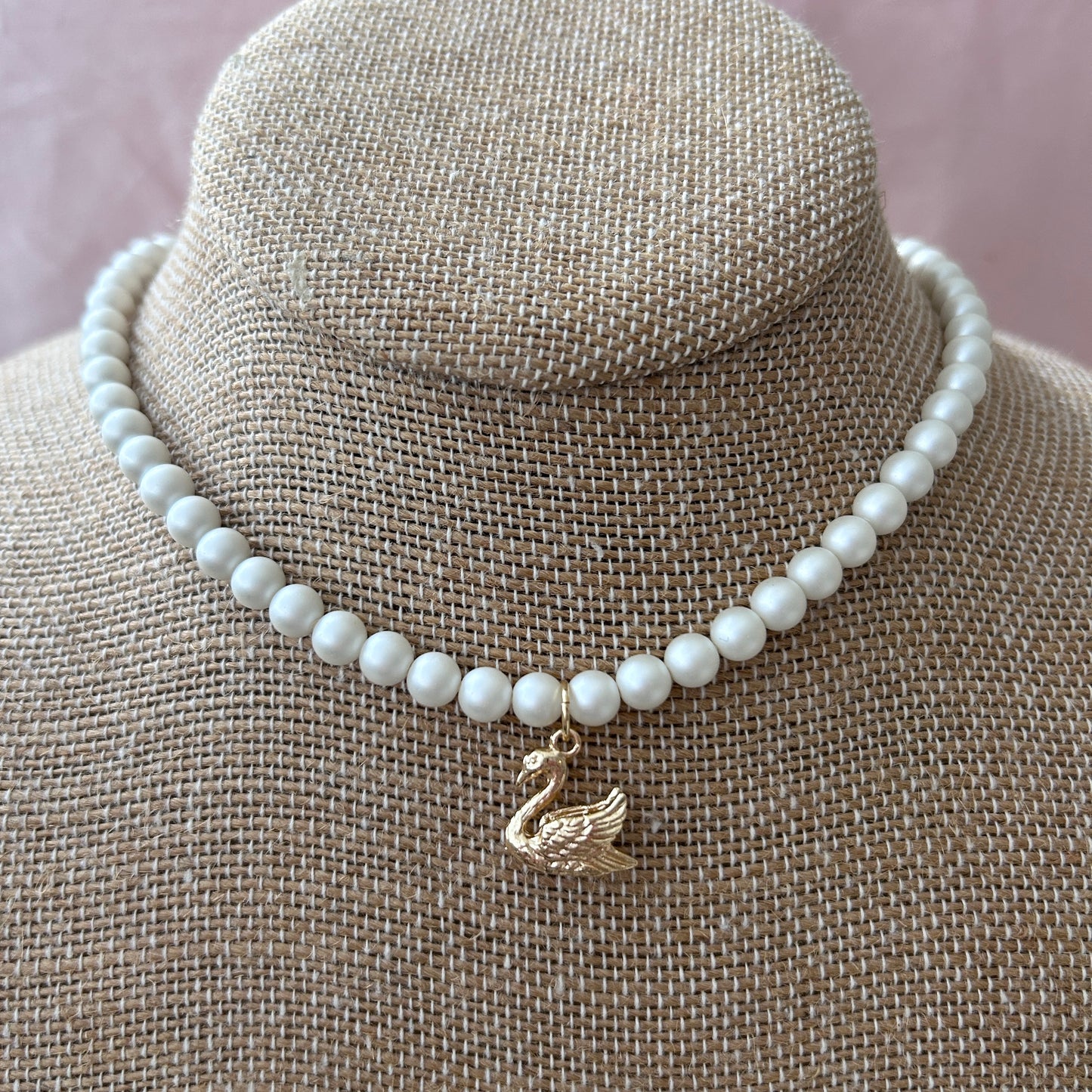 Moonlit Swan Necklace