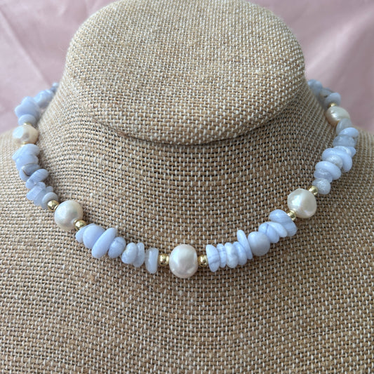 Marine Pearl Necklace