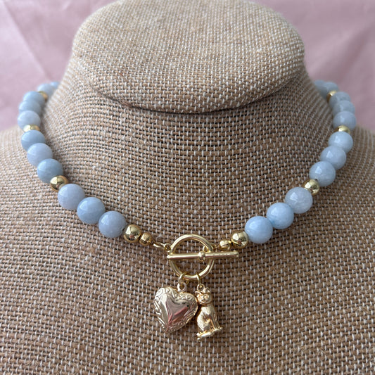 Cloud Cat Locket Necklace