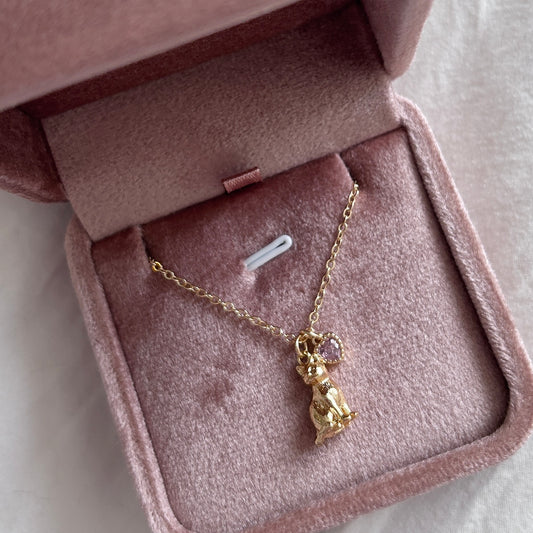 Neko Love Pink Necklace