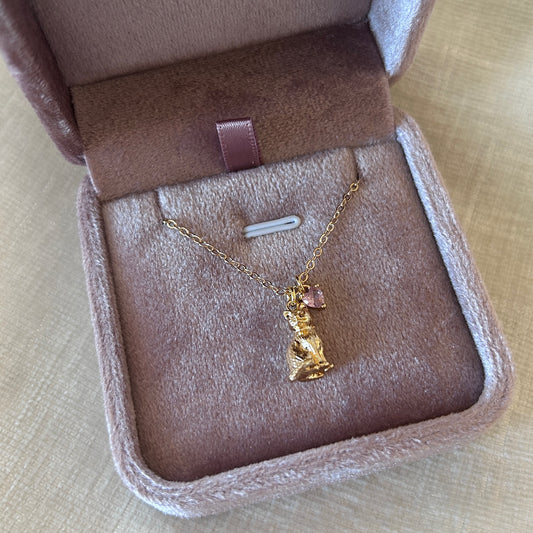 Gold Neko Love Necklace