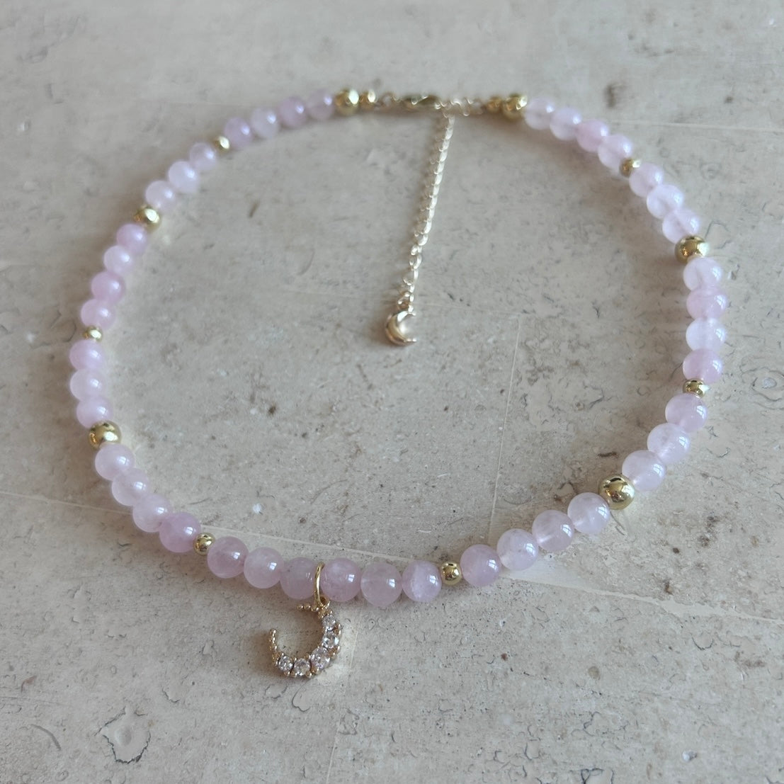 Rosy Lune Necklace
