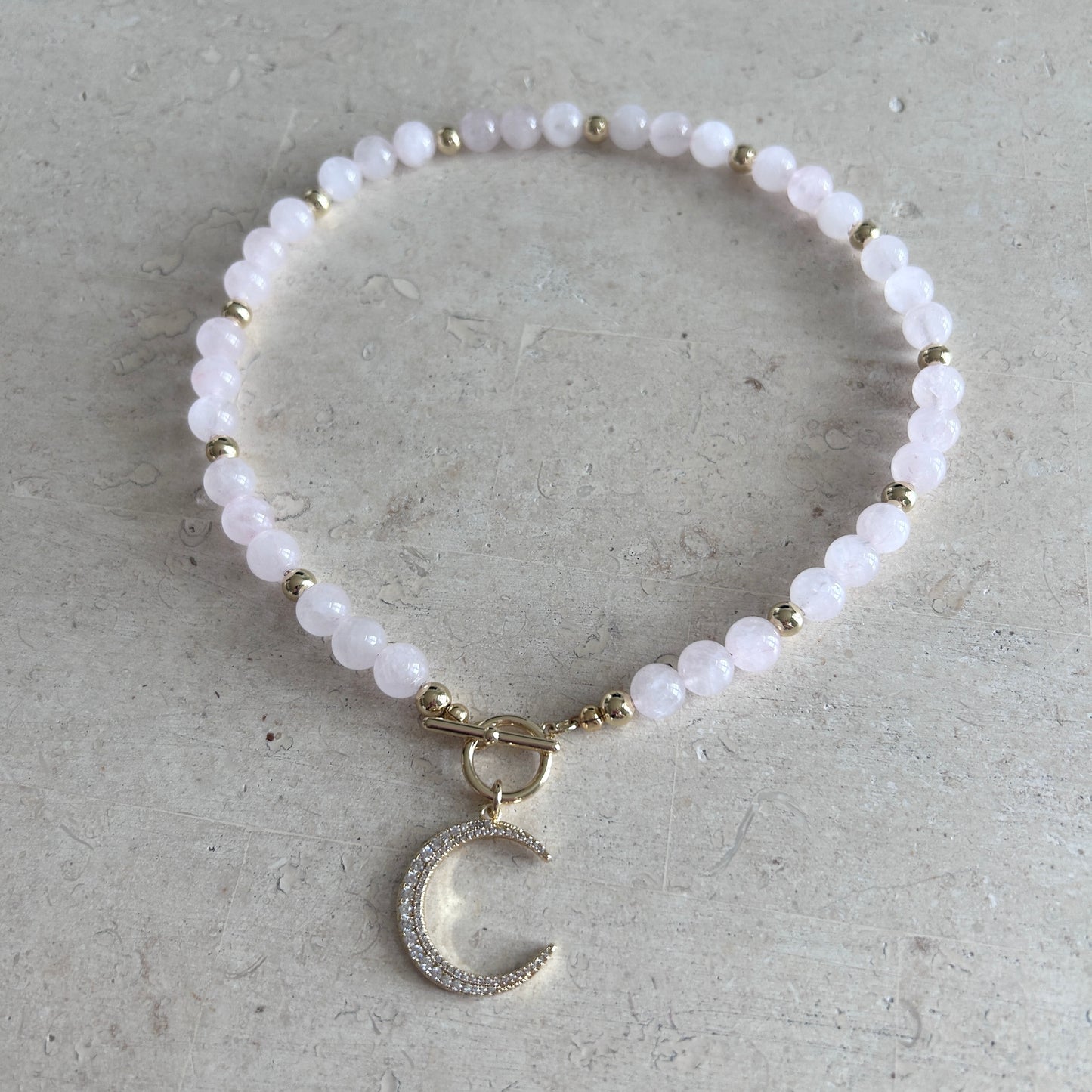 Lunar Darling Rose Necklace