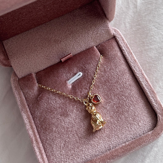 Neko Love Red Necklace