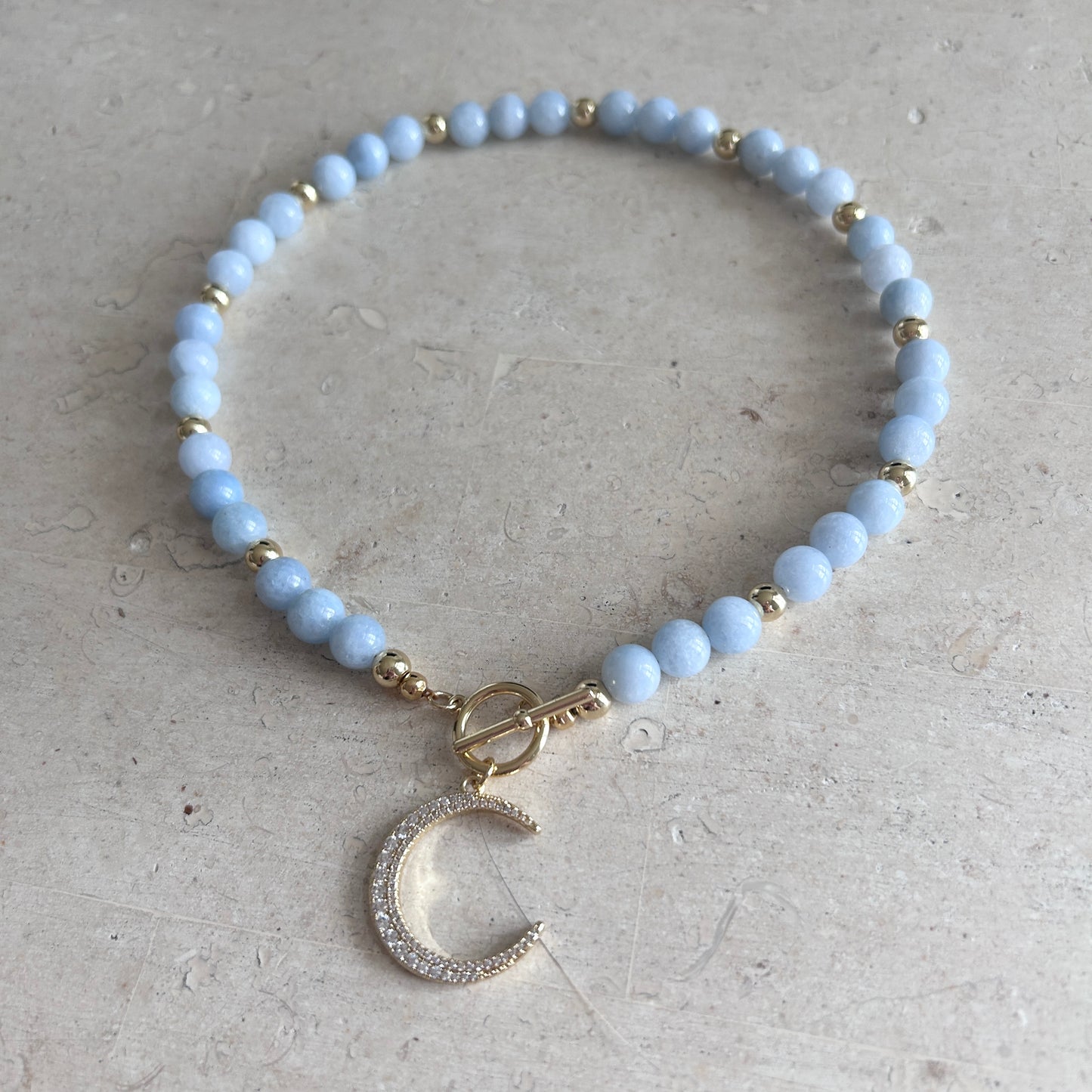 Lunar Cloud Blue Necklace