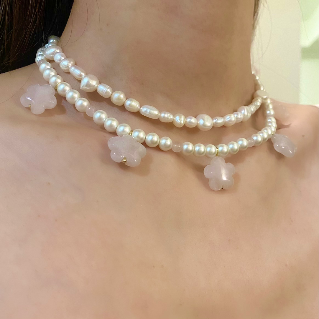 Crème Rosé Necklace