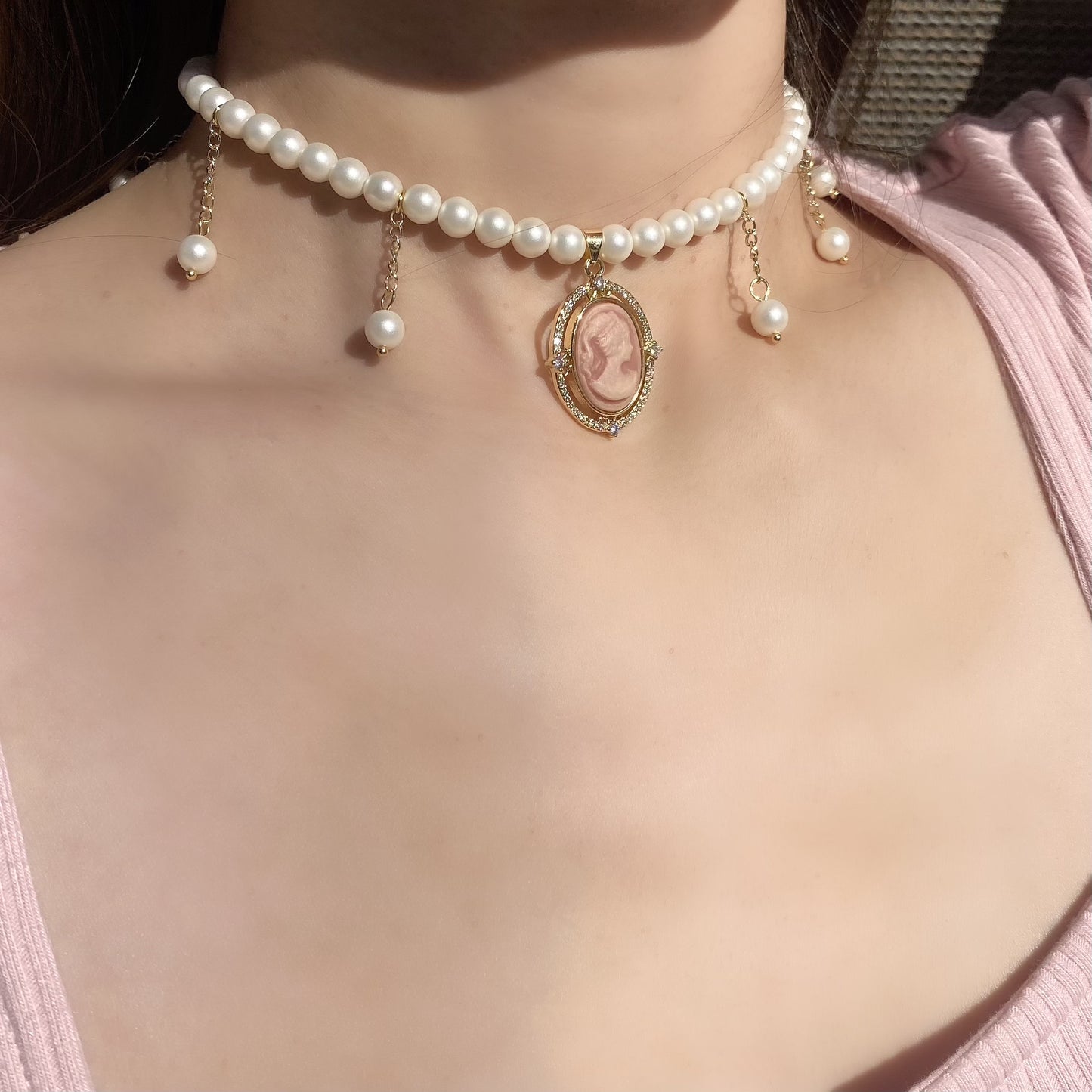 Rosy Bijou Choker