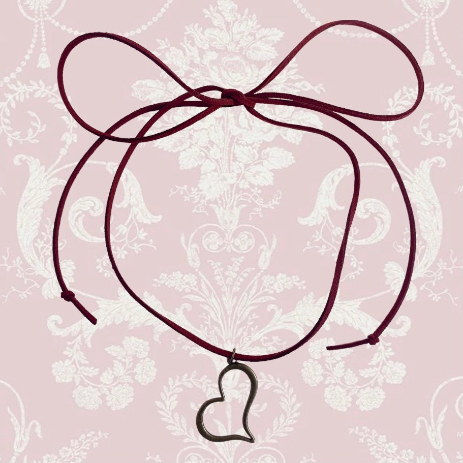 Amour Rouge Cord Wrap Necklace