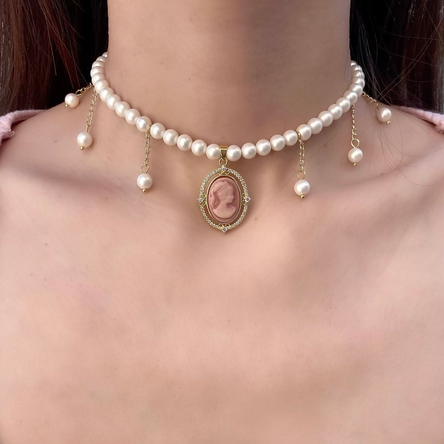 Rosy Bijou Choker